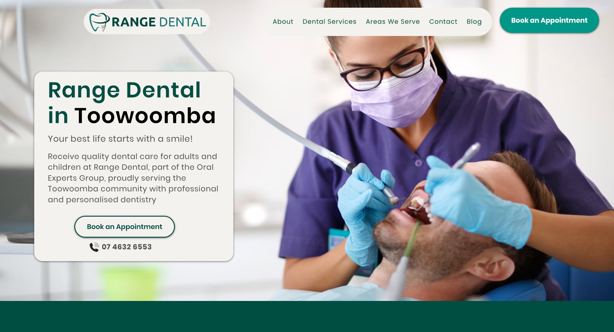 Range Dental Toowoomba website